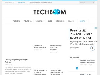 Screenshot sito: Techboom