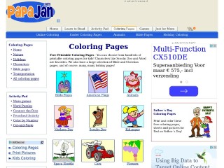 Screenshot sito: Coloringpages.net