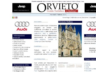 Screenshot sito: Orvieto Online