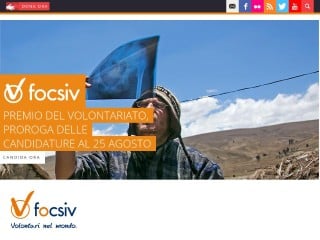 Screenshot sito: FOCSIV