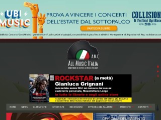 Screenshot sito: All Music Italia