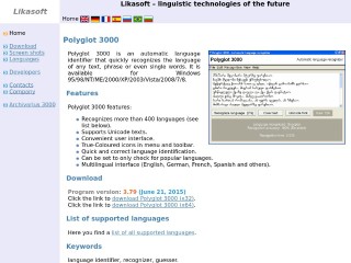 Screenshot sito: Polyglot3000