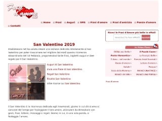 Screenshot sito: Frasi d'amore