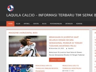 Screenshot sito: L'Aquila