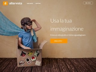 Screenshot sito: AlterVista