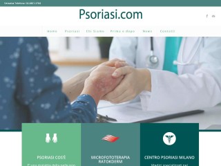 Screenshot sito: Psoriasi.com