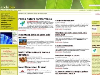 Screenshot sito: Archibio.com