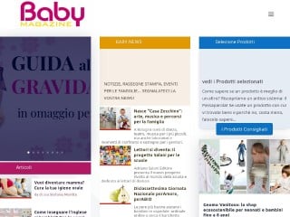 Screenshot sito: Baby Magazine