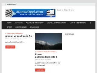 Screenshot sito: Monzaoggi.com