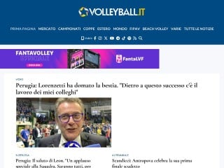 Screenshot sito: Volleyball.it