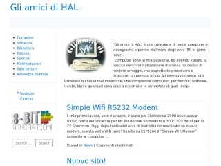 Screenshot sito: Gli amici di HAL