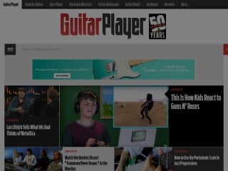 Screenshot sito: Guitar Player