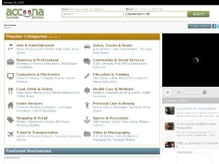 Screenshot sito: Accoona