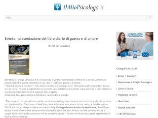 Screenshot sito: Il Mio Psicologo
