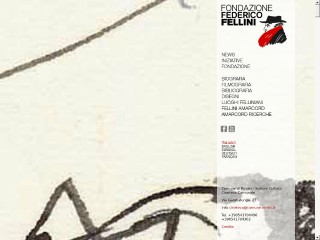 Screenshot sito: Federico Fellini