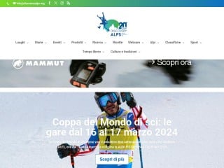 Screenshot sito: Discovery Alps