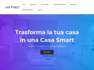 Screenshot sito: Casa Smart