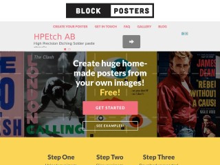 Screenshot sito: BlockPosters