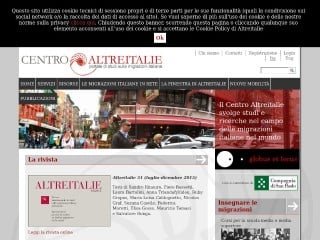 Screenshot sito: AltreItalie.it