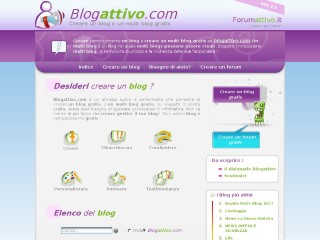 Screenshot sito: BlogAttivo