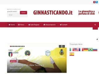 Screenshot sito: Ginnasticando.it
