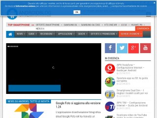 Screenshot sito: Android Blog Italia