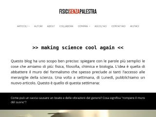 Screenshot sito: FisiciSenzaPalestra