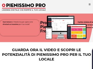 Screenshot sito: Pienissimo Pro
