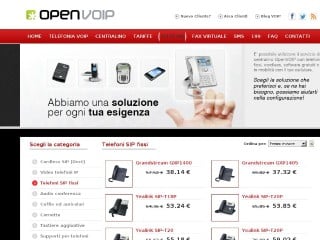 Screenshot sito: OpenVOIP Manuali