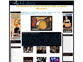 Screenshot sito: Rock Italiano