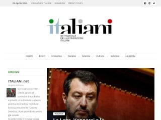 Screenshot sito: Italiani