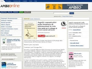 Screenshot sito: ApogeOnline.com
