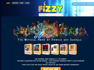 Screenshot sito: Fizzy