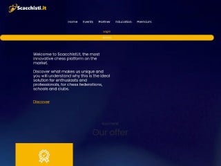 Screenshot sito: Scacchisti.it