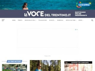 Screenshot sito: La Voce del Trentino
