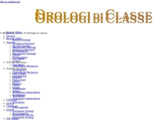 Screenshot sito: Orologi di classe