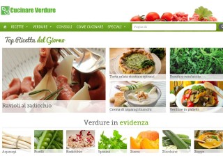Screenshot sito: Cucinare Verdure