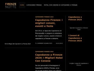 Screenshot sito: FirenzeNotte.it