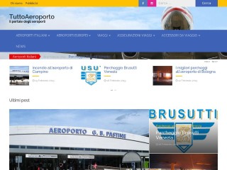 Screenshot sito: Tuttoaeroporto