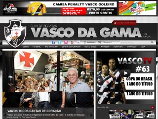 Screenshot sito: Vasco da Gama
