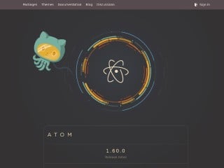 Screenshot sito: Atom