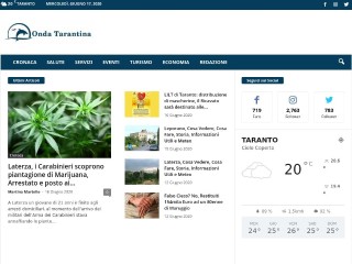 Screenshot sito: Onda Tarantina