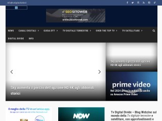 Screenshot sito: TVdigitaldivide.it