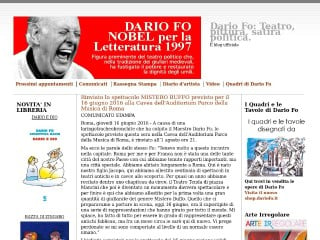 Screenshot sito: Dario Fo