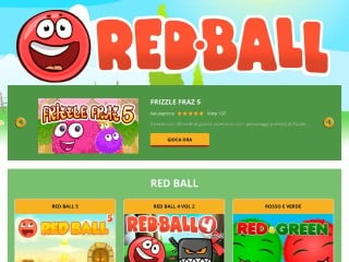 Screenshot sito: Play Red Ball