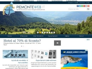 Screenshot sito: PiemonteWeb