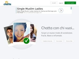 Screenshot sito: Chatta.it
