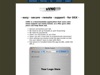 Screenshot sito: Secure VNC