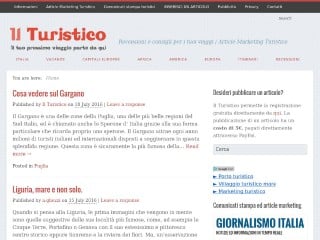 Screenshot sito: Ilturistico