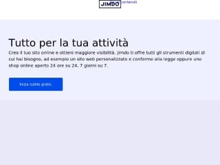 Screenshot sito: Jimdo
